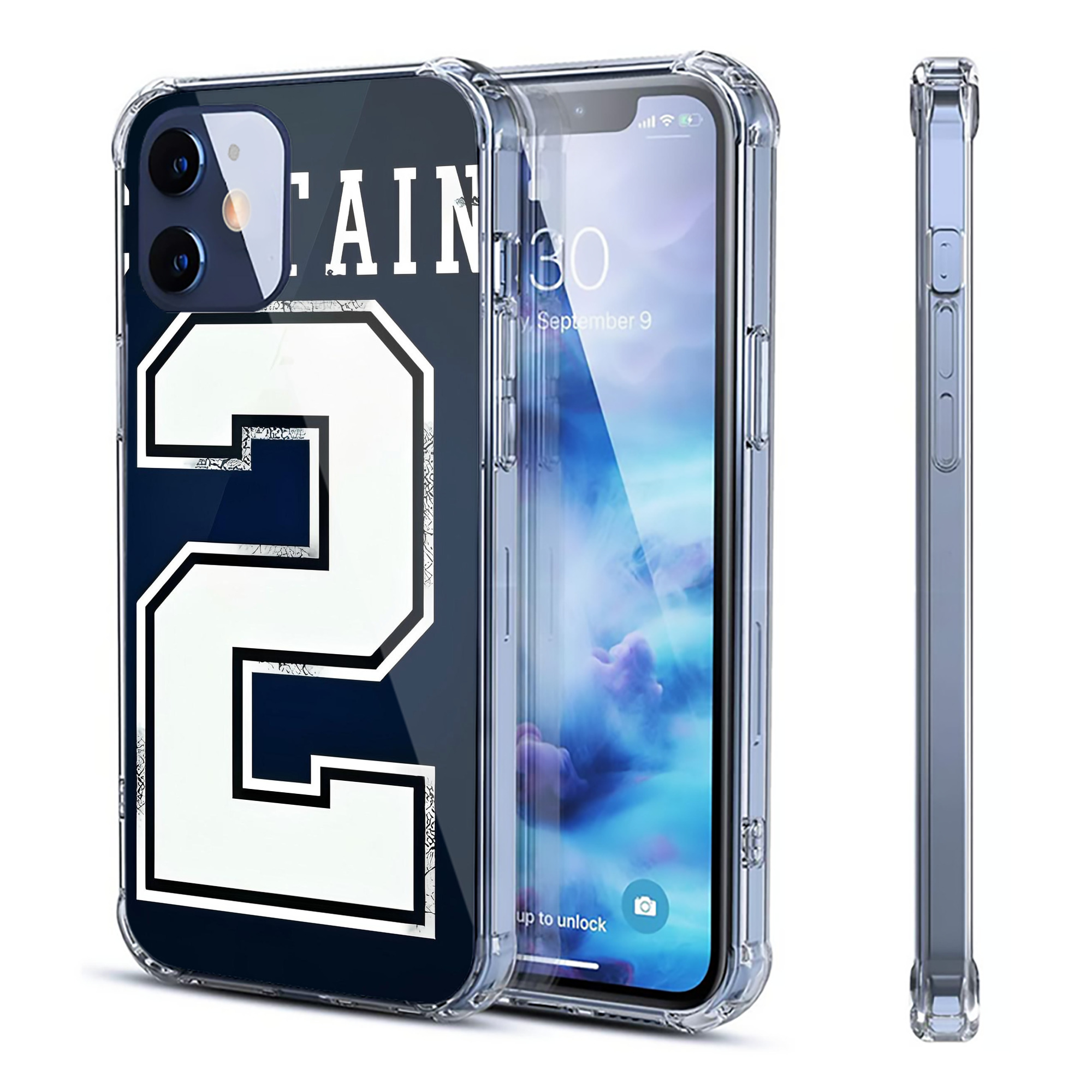 Derek Jeter 28 Clear IPhone 12 Case – Soft TPU With UV Print – Enhanced Drop Protection, Precise Fit, Anti-Fingerprint, Customizable Design, Scratch-Resistant, Yellow-Resistant